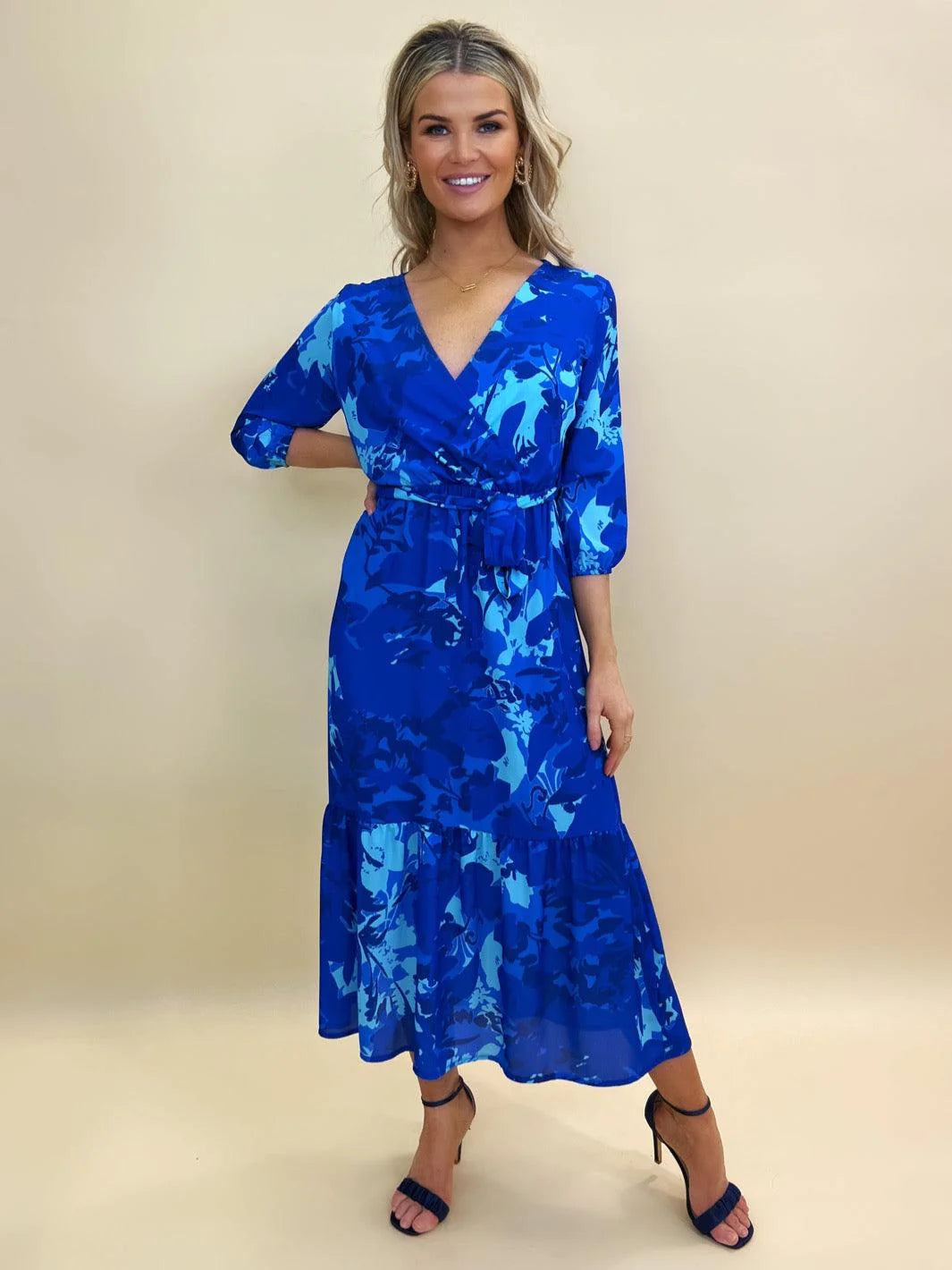 Super Sale structured dressBOHO MIDI DRESS (BLUE/ROYAL BLUE)