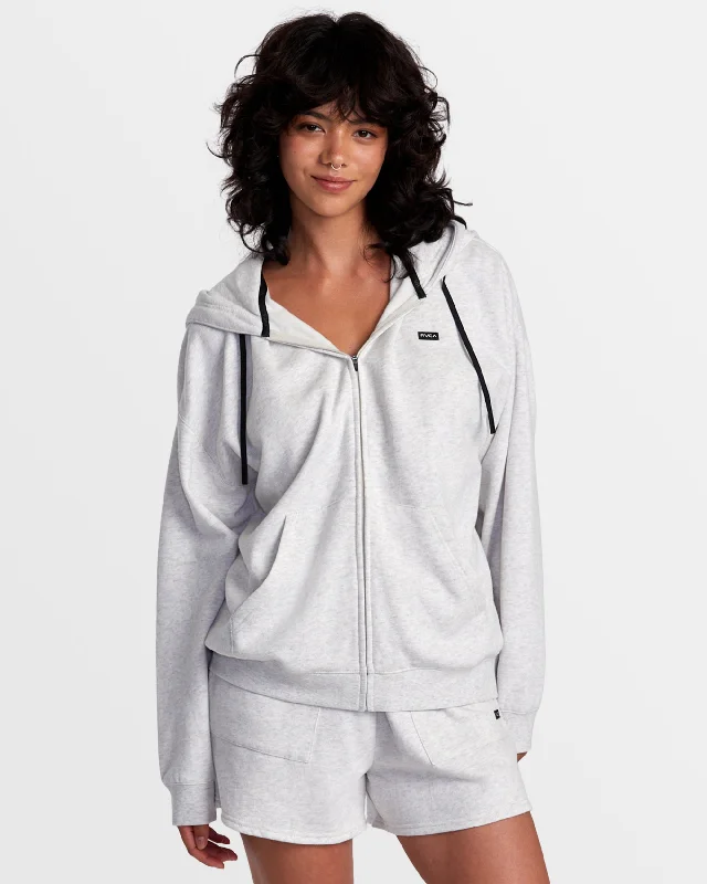 Limited Stock Sunday Hooded Base Layer Top - Heather Grey