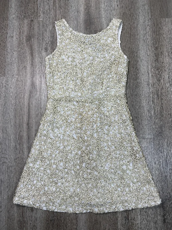 Online Specials summer floral dressDress Party Short By Charming Charlie In Gold & White, Size: M Online Specials summer floral dressDress Party Short By Charming Charlie In Gold & White, Size: M