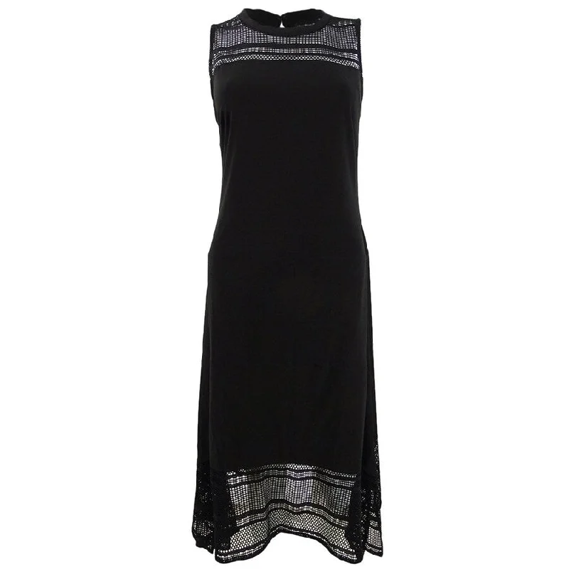 Overstock comfy maxi dressAmerican Living Women's Mesh Jersey Midi Dress (4, Black)