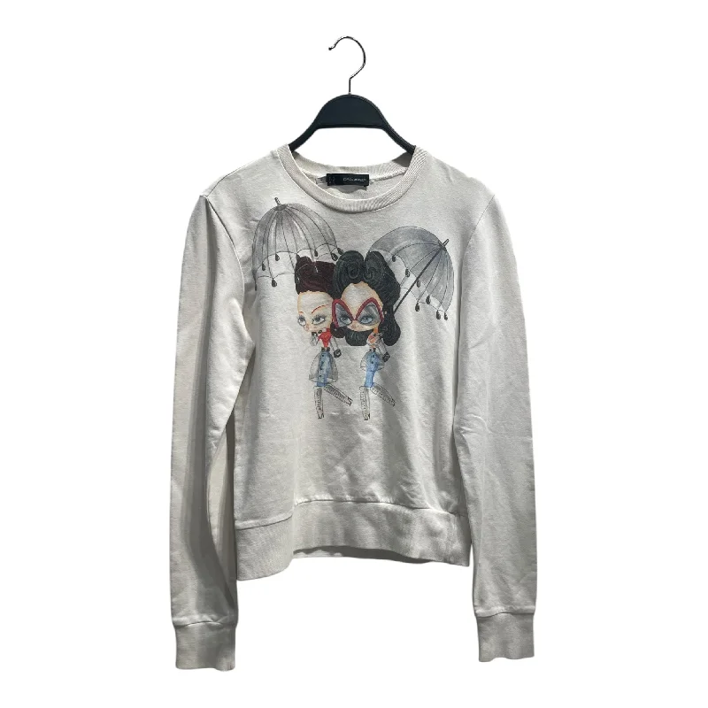 Extra Discounts DSQUARED2/Sweatshirt/S/Cotton/WHT/