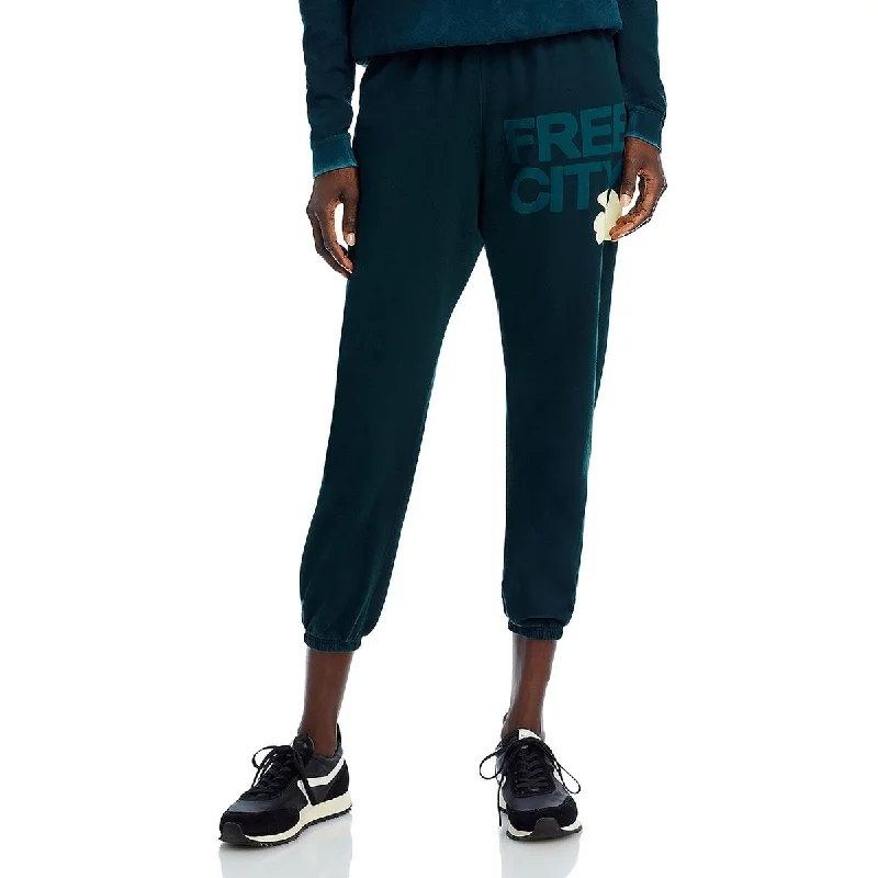 Exclusive Deal Free City Womens Cotton Logo Jogger Pants