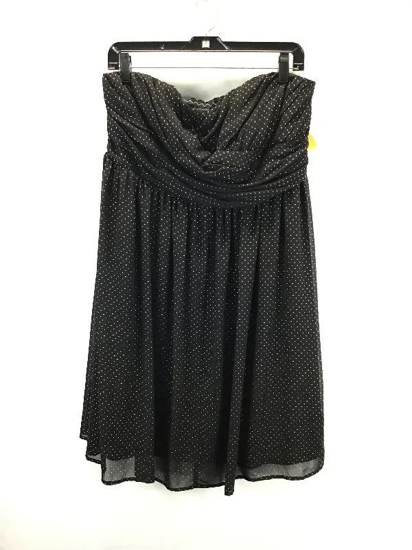 Reduced Prices one-shoulder dressDress Casual Short By Lane Bryant In Black & Gold, Size: Xl Reduced Prices one-shoulder dressDress Casual Short By Lane Bryant In Black & Gold, Size: Xl
