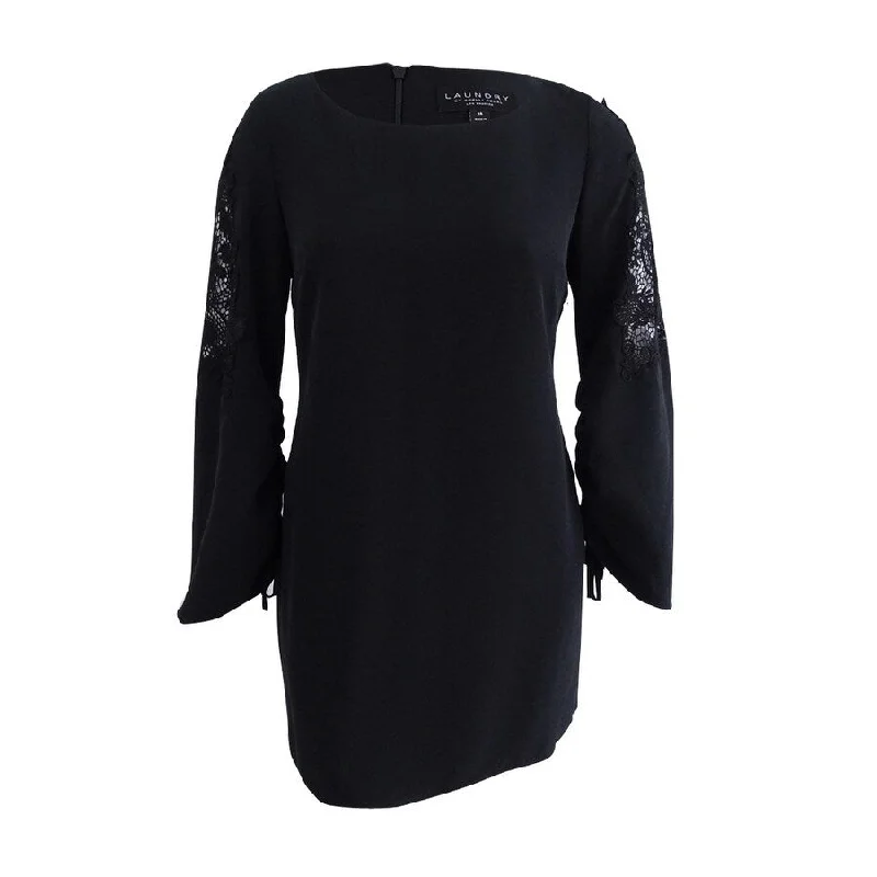 New Markdowns mini dressLaundry by Shelli Segal Women's Statement-Sleeve Dress (0, Black) New Markdowns mini dressLaundry by Shelli Segal Women's Statement-Sleeve Dress (0, Black)
