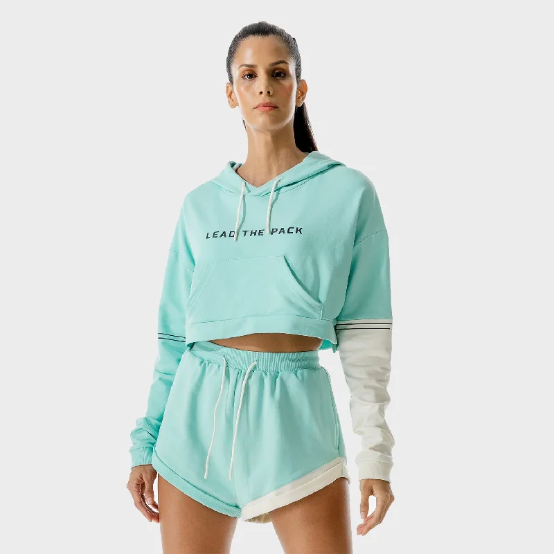Loyalty Reward LAB360° Crop Hoodie - Pastel Turquoise