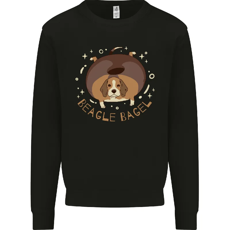 Price Reduction fashionable gym hoodieBeagle Bagel Funny Dog Mens Sweatshirt Jumper