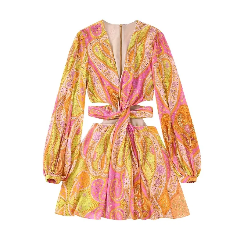 Great Deals sleek midi dressA&A Summer Blues Floral Print Dress