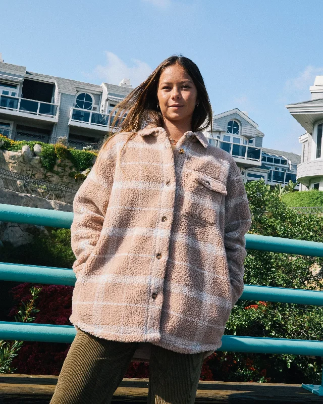 Loyalty Reward Birdie Shacket Flannel Jacket - Warm Taupe