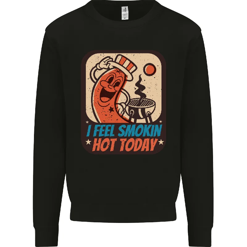 Blowout Sale stylish performance hoodieBBQ Smokin Hot Today Funny Grill Mens Sweatshirt Jumper Blowout Sale stylish performance hoodieBBQ Smokin Hot Today Funny Grill Mens Sweatshirt Jumper