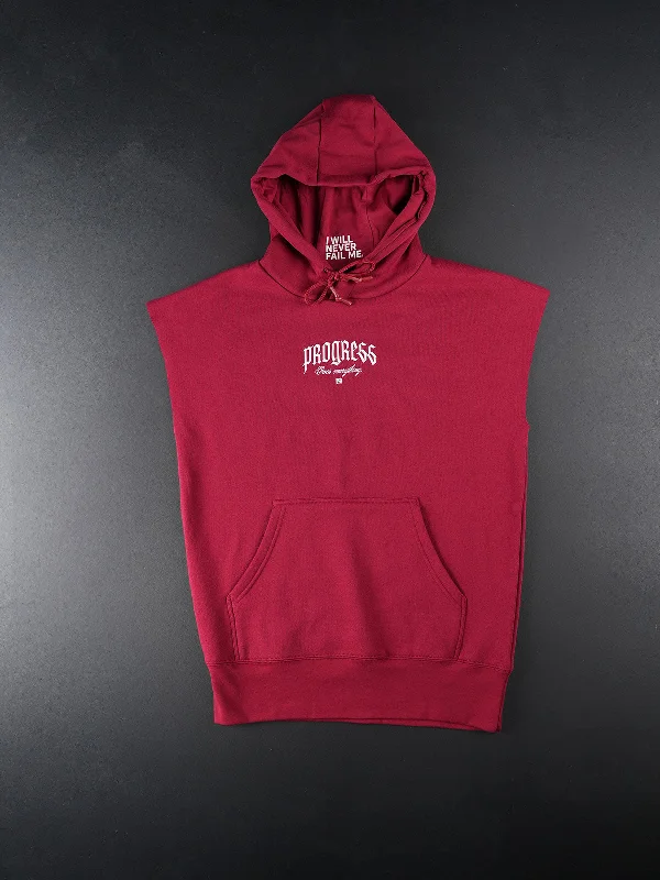 Factory Direct Sale PROGRESS SLEEVELESS PULLOVER-MAROON