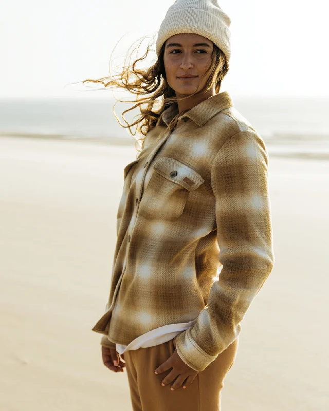 Clearance Items A/Div Forge Fleece Flannel Shacket - Caramel