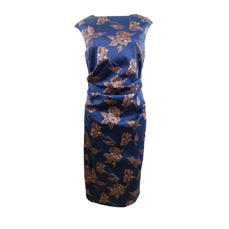 Friends and Family Sale tiered dressBetsy & Adam Women's Foil-Print Sheath Dress (10, Navy Copper) Friends and Family Sale tiered dressBetsy & Adam Women's Foil-Print Sheath Dress (10, Navy Copper)