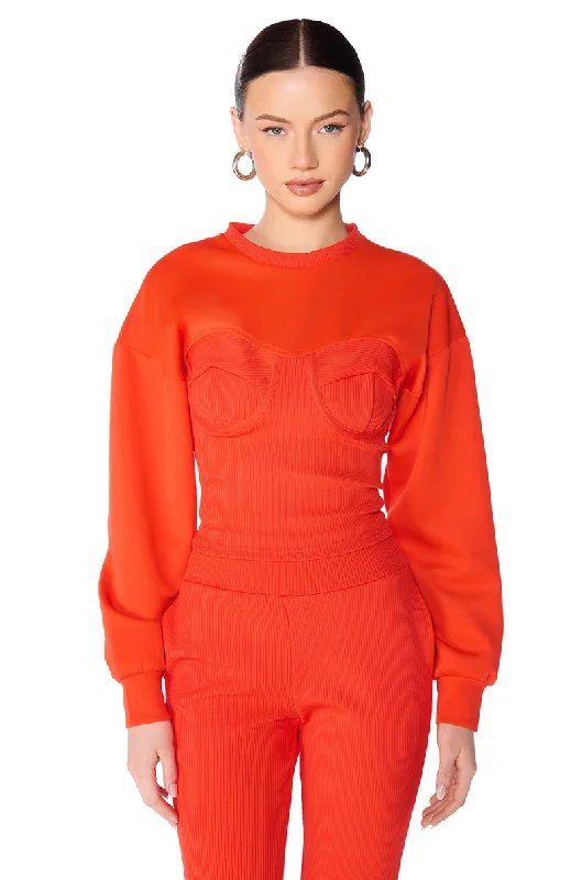 Discount Days TATUM STRUCTURED FIT CREWNECK SWEATSHIRT