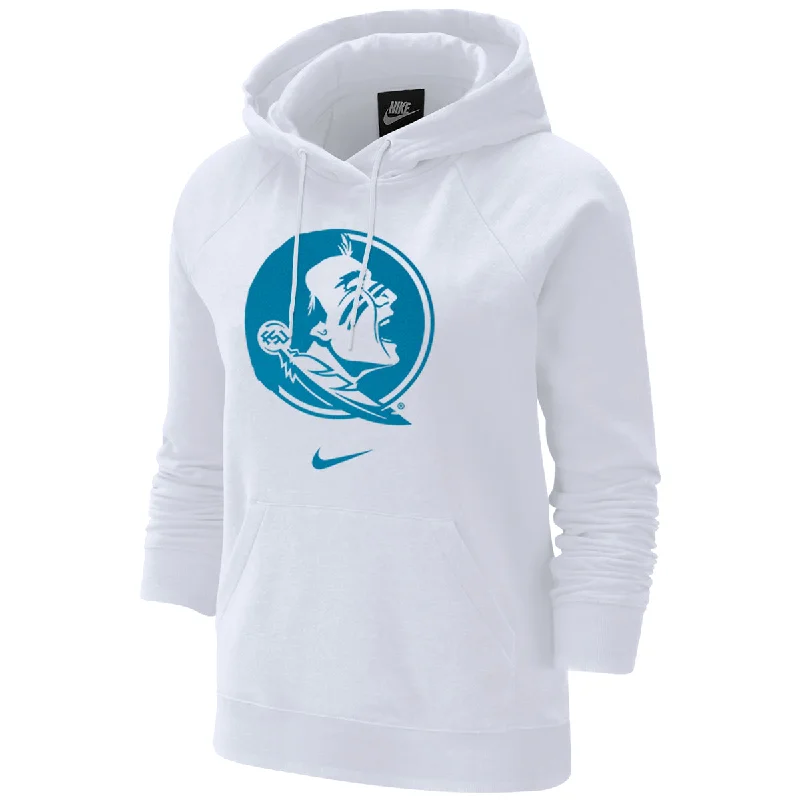 Friends and Family Sale Nike Women's Turquoise Seminole Logo Varsity Hood - White