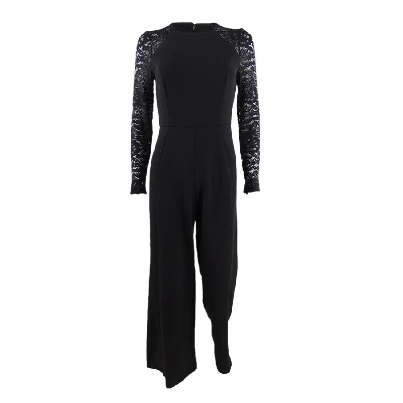 Savings Galore cocktail party dressTommy Hilfiger Women's Lace-Sleeve Jumpsuit