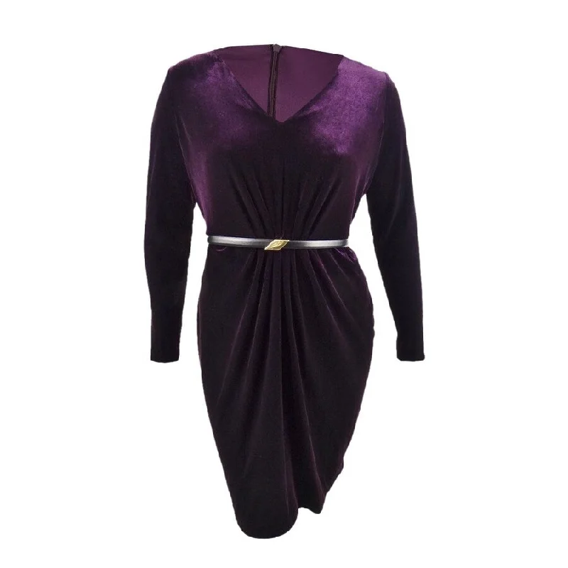 Super Savings casual evening dressCalvin Klein Women's Velvet Belted Sheath Dress (16, Aubergine) Super Savings casual evening dressCalvin Klein Women's Velvet Belted Sheath Dress (16, Aubergine)
