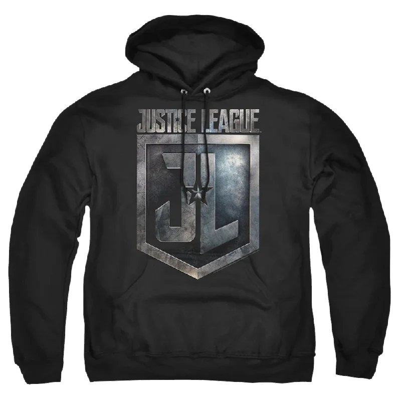 Act Fast comfortable fleece hoodieJustice League Shield Logo Pullover Hoodie