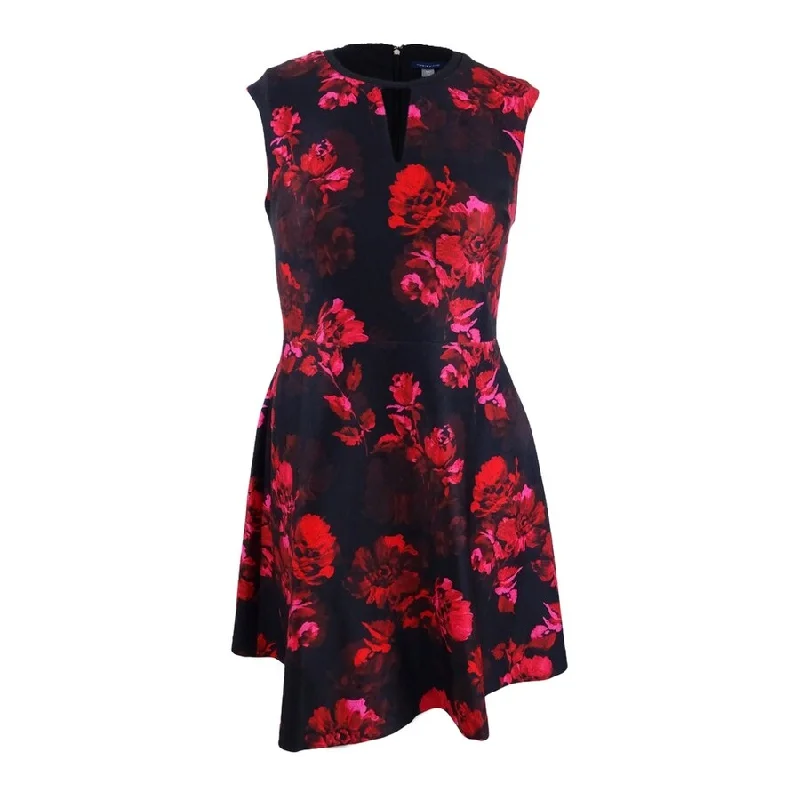 Year-End Sale fitted bodycon dressTommy Hilfiger Women's Floral-Print Keyhole Fit & Flare Dress (4, Wine/Multi) Year-End Sale fitted bodycon dressTommy Hilfiger Women's Floral-Print Keyhole Fit & Flare Dress (4, Wine/Multi)