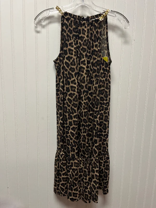 YEAR-End Clearance floral midi dressDress Casual Short By Michael By Michael Kors In Animal Print, Size: Xs YEAR-End Clearance floral midi dressDress Casual Short By Michael By Michael Kors In Animal Print, Size: Xs