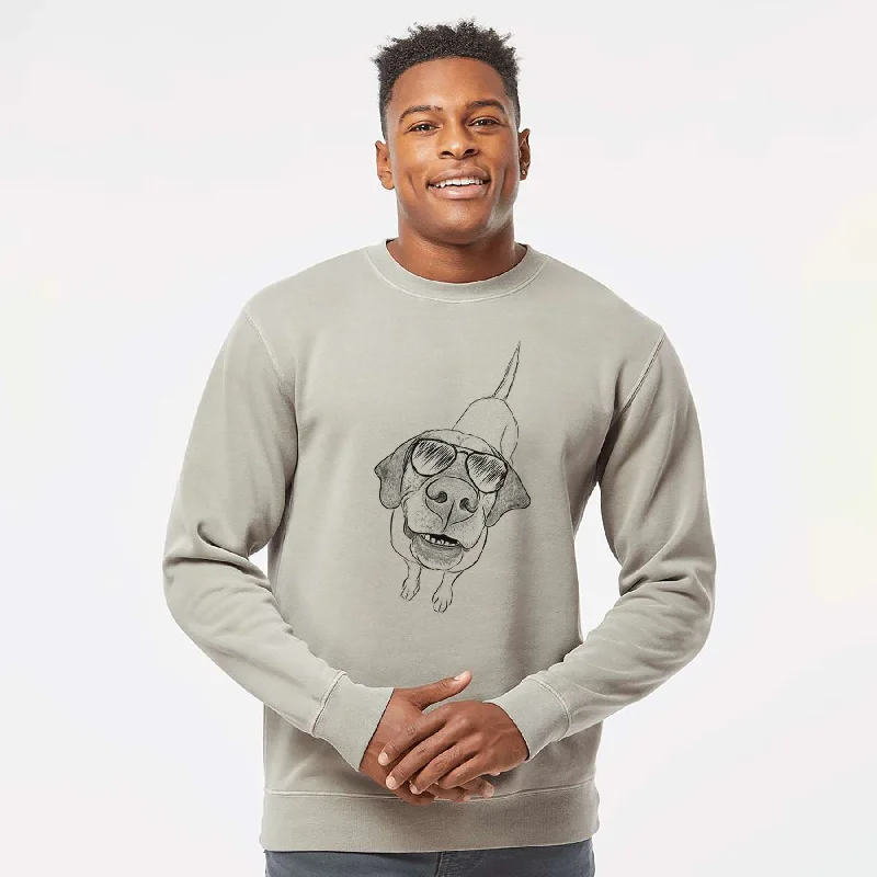 Seasonal Sale sporty casual hoodieAviator Oquirrh the Vizsla - Unisex Pigment Dyed Crew Sweatshirt Seasonal Sale sporty casual hoodieAviator Oquirrh the Vizsla - Unisex Pigment Dyed Crew Sweatshirt