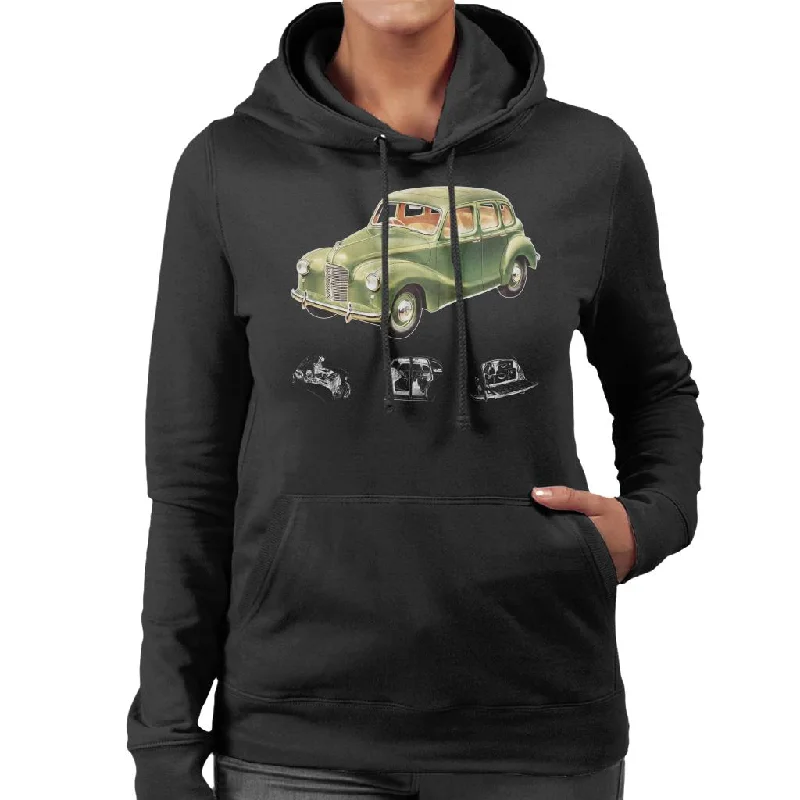 Closeout luxe hoodieAustin X Ray Interior British Motor Heritage Women's Hooded Sweatshirt Closeout luxe hoodieAustin X Ray Interior British Motor Heritage Women's Hooded Sweatshirt