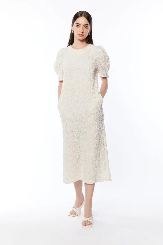 Special Discount fitted cocktail dressCRINKLED MIDI DRESS