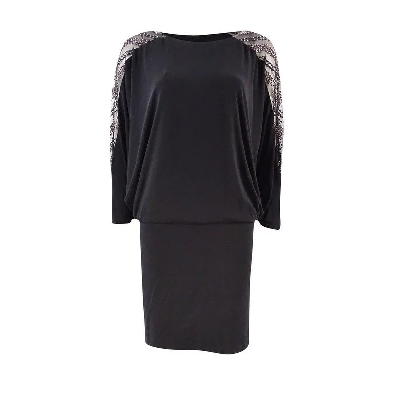 Buy More, Save More structured dressBetsy & Adam Women's Embellished Cold-Shoulder Jersey Dress