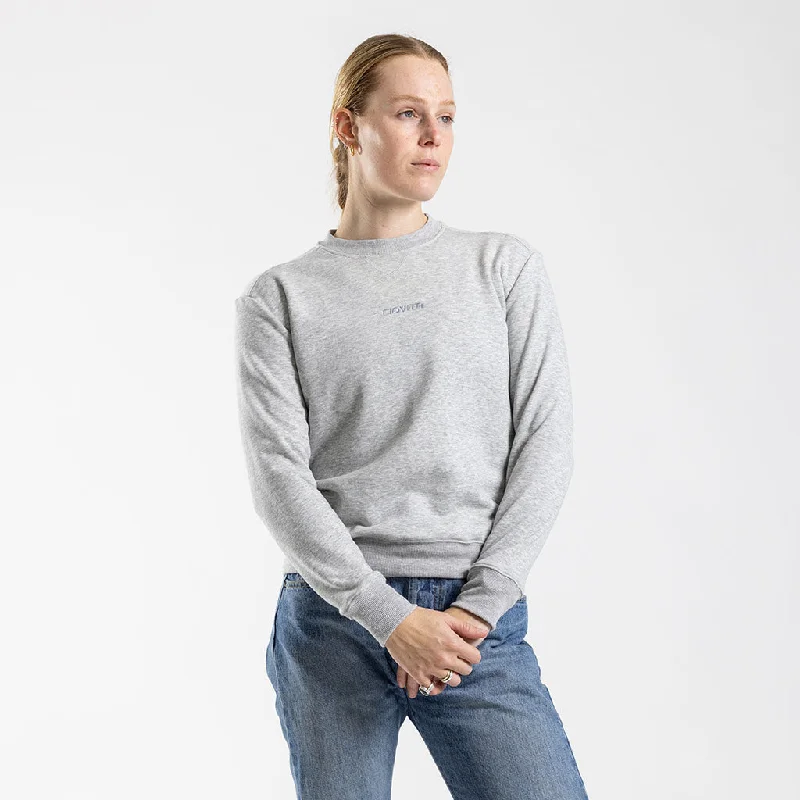 YEAR-End Sale Women's Crew Neck Sweater (Grey)