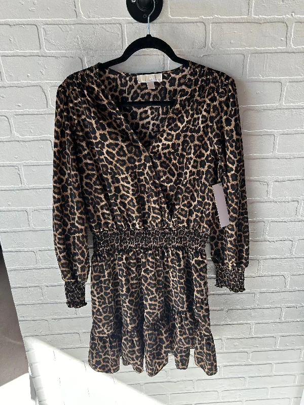 Crazy Deals casual day dressDress Casual Short By Michael By Michael Kors In Animal Print, Size: Xl Crazy Deals casual day dressDress Casual Short By Michael By Michael Kors In Animal Print, Size: Xl