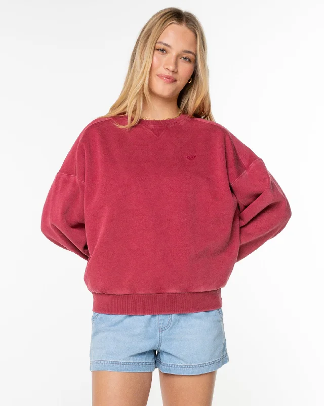 Mega Deal Oasis Haze Pullover Sweatshirt - Rumba Red