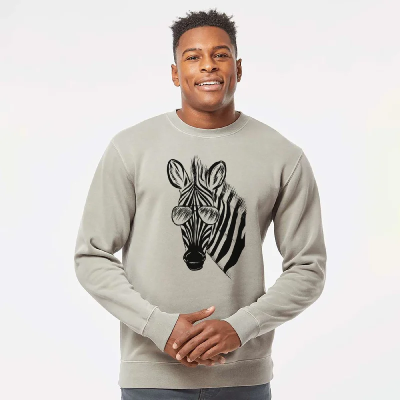 Instant Discount graphic gym sweatshirtAviator Zed the Zebra - Unisex Pigment Dyed Crew Sweatshirt Instant Discount graphic gym sweatshirtAviator Zed the Zebra - Unisex Pigment Dyed Crew Sweatshirt