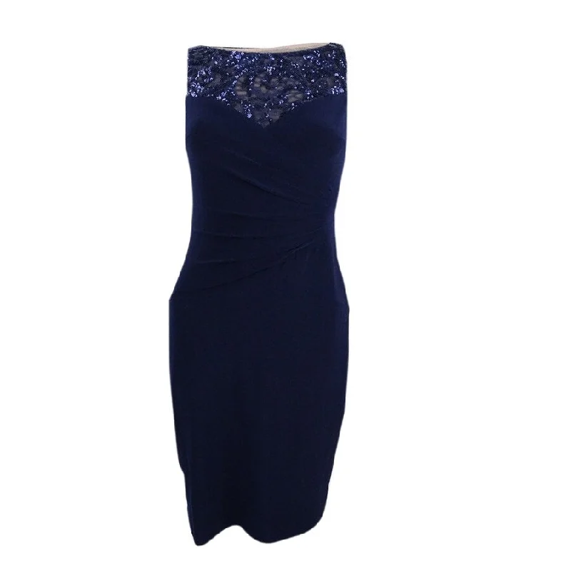 Last Chance casual shift dressLauren Ralph Lauren Women's Sequin Embellished Top Jersey Dress