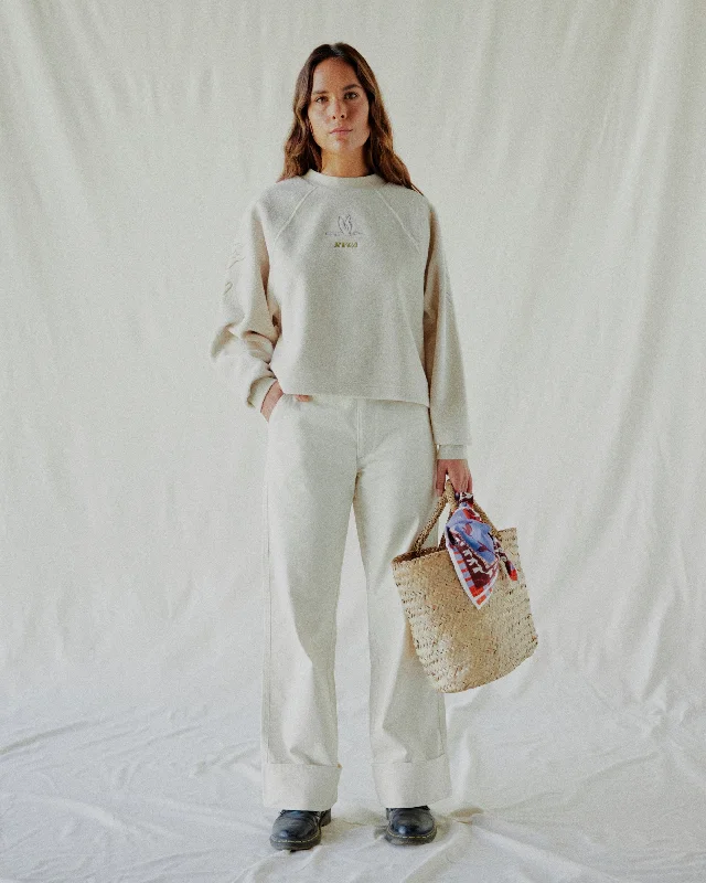 Reduced Prices Gabrielle Monceaux Crewneck Sweatshirt - Ecru