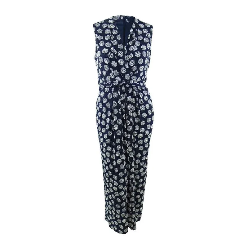 Limited Time Offer casual evening dressJessica Howard Women's Printed Front Twist Jumpsuit (XL, Navy Combo) Limited Time Offer casual evening dressJessica Howard Women's Printed Front Twist Jumpsuit (XL, Navy Combo)