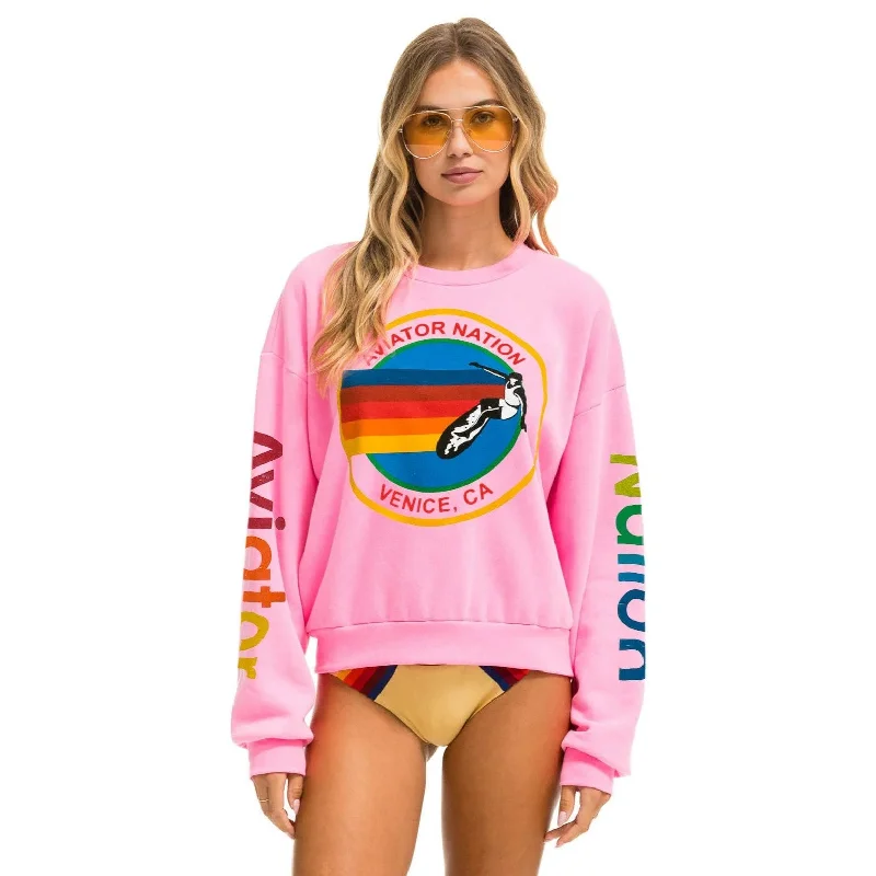 Exclusive Offers Relaxed Crew Sweatshirt (Neon Pink)