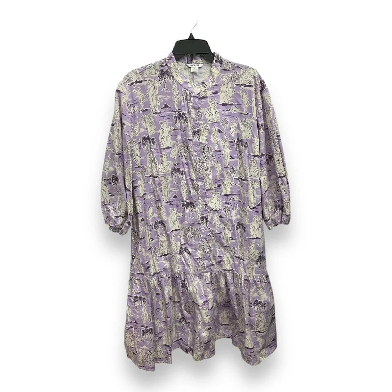 Overstock elegant dressDress Casual Midi By Clothes Mentor In Purple, Size: Xl