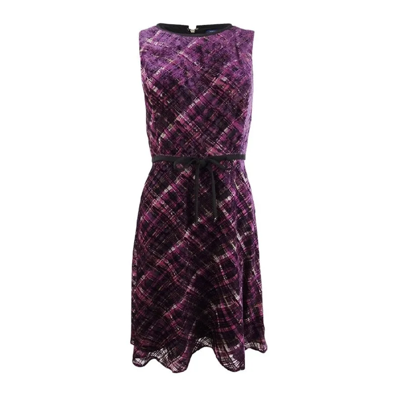 Price Blitz off-the-shoulder dressTommy Hilfiger Women's Velvet Plaid Fit & Flare Dress (14, Aubergine Multi) Price Blitz off-the-shoulder dressTommy Hilfiger Women's Velvet Plaid Fit & Flare Dress (14, Aubergine Multi)