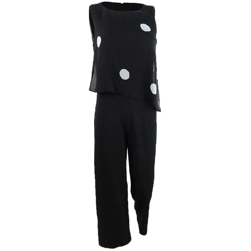 Special Buy romantic dressDKNY Women's Sleeveless Jumpsuit W/Chiffon Overlay