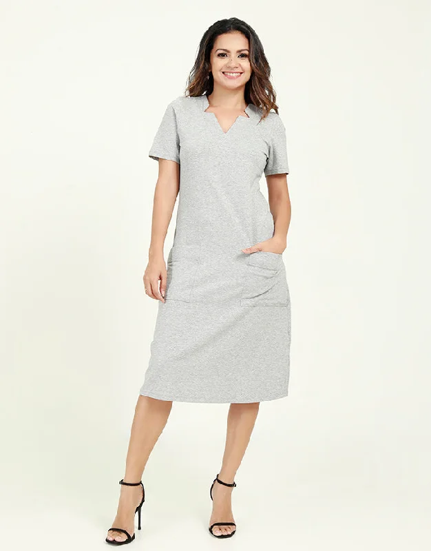 Value Deals off-shoulder dressT-Shirt Dress with Star Neck Line