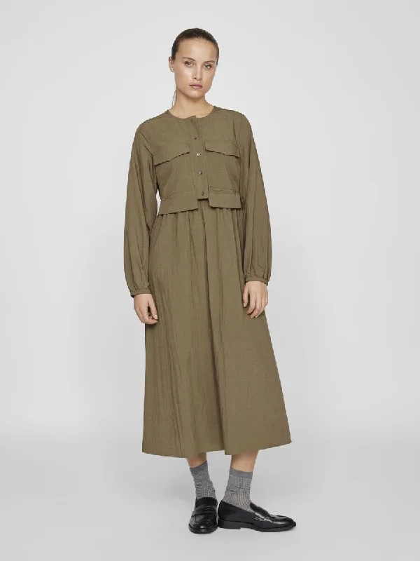 Exclusive Access party dressSelina Cargo Midi Dress (Ivy Green)