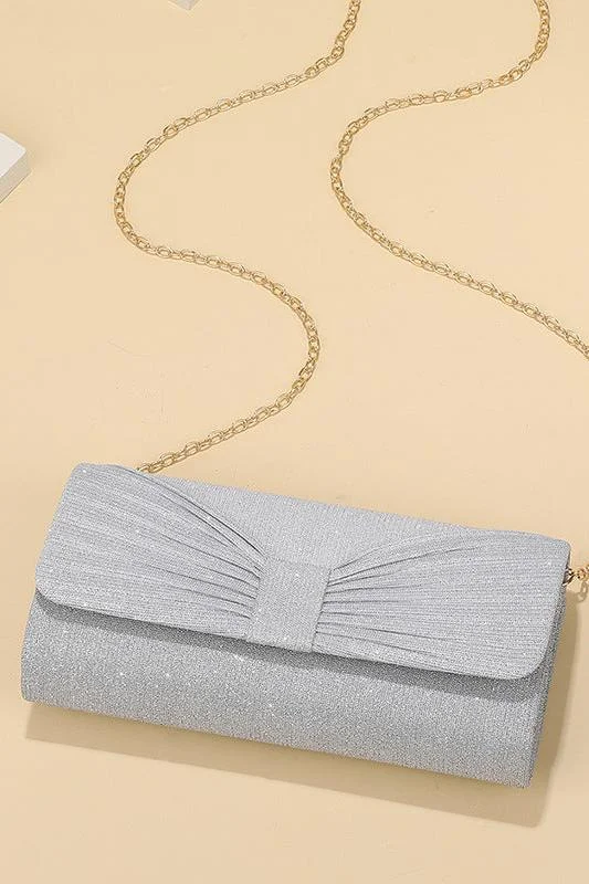 Inventory Reduction luxury dressElegant Bow Pleated Evening Bag