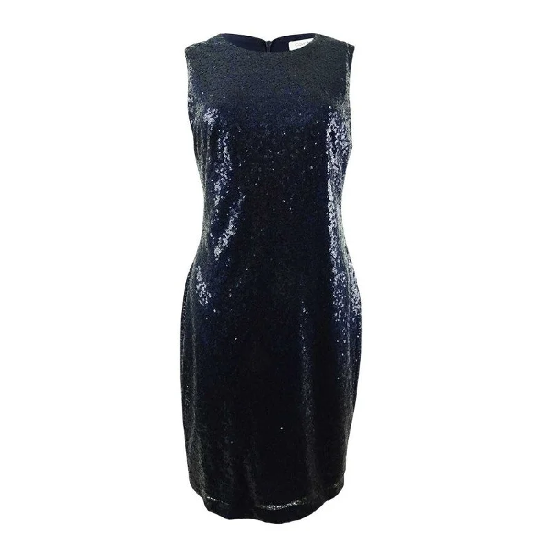 Special Offer wrap dressCalvin Klein Women's Sequined Sheath Dress (6, Twilight)