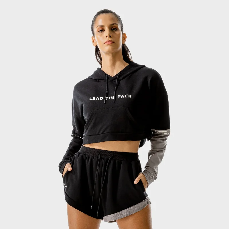 Bargain Bin LAB360° Crop Hoodie - Black
