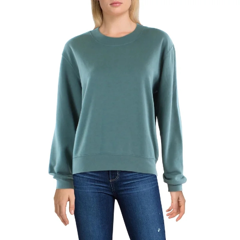 Referral Discount Z Supply Womens Crewneck Ribbed Trim Sweatshirt