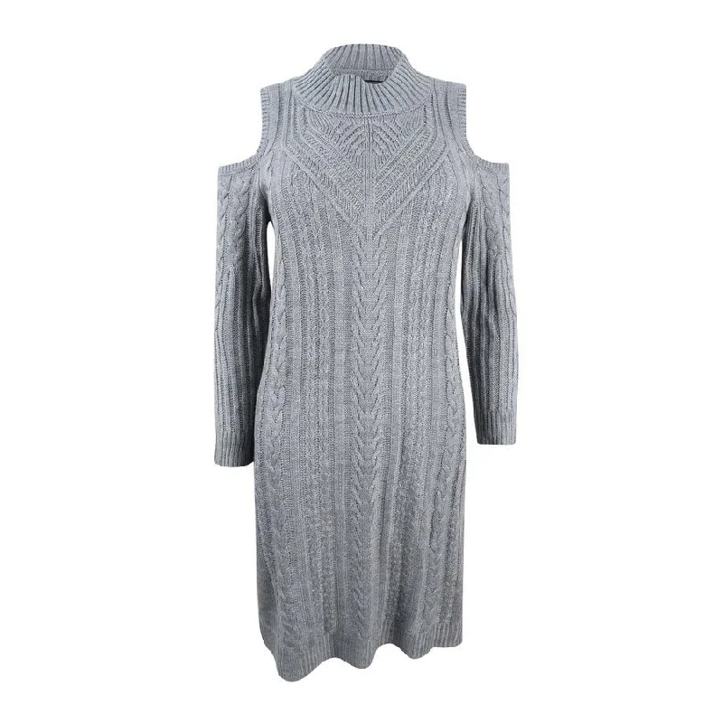Lowest Price ruffle dressJessica Howard Women's Cold-Shoulder Sweater Dress