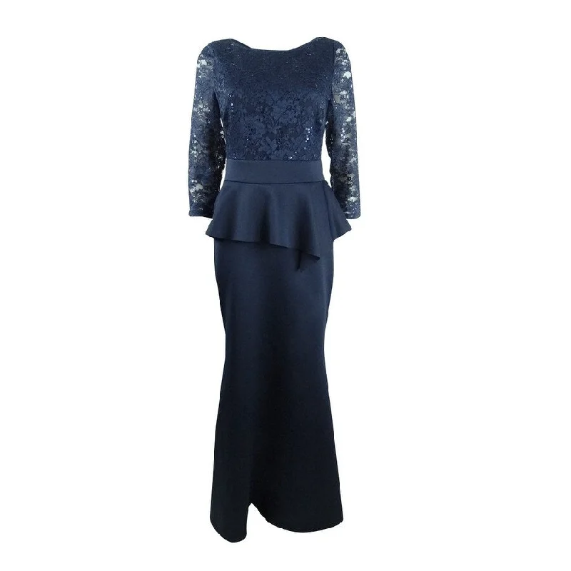 Quick Sale oversized dressJessica Howard Women's Peplum Gown