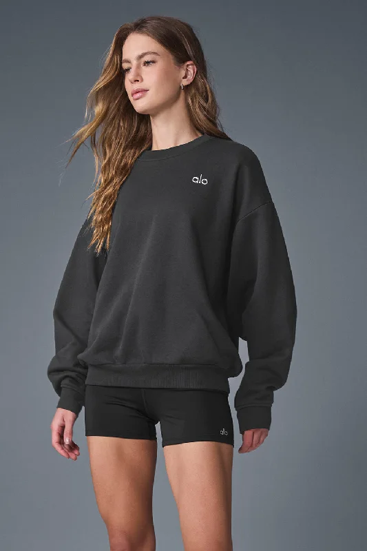 Limited Time Discount Accolade Crew Neck Pullover - Anthracite
