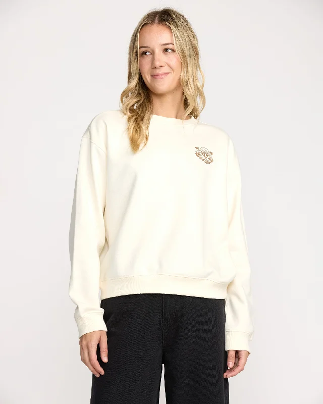 Limited Stock Stone Dream Crew Sweatshirt - Bone