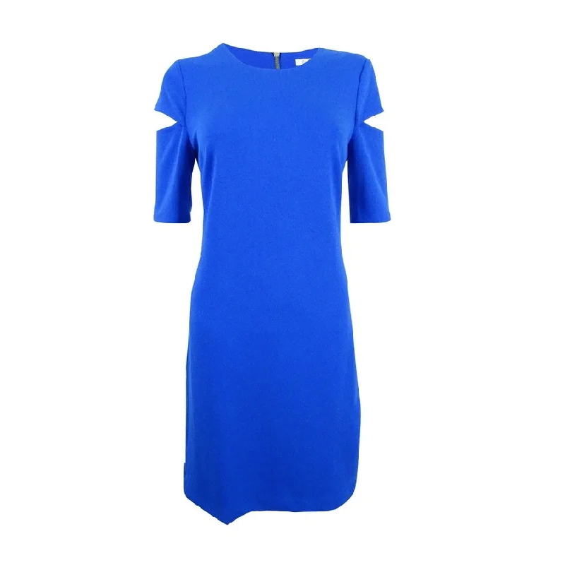 Exclusive Savings sophisticated dressCalvin Klein Women's Split-Sleeve Dress