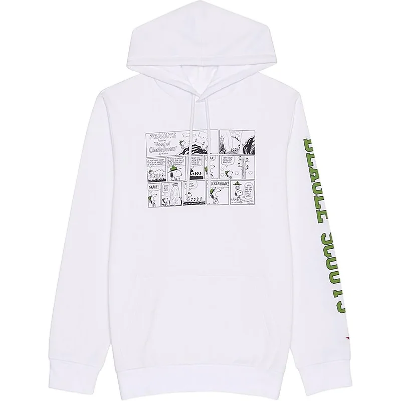 Mega Sale Peanuts Womens Cotton Blend Fleece Hooded Sweatshirt